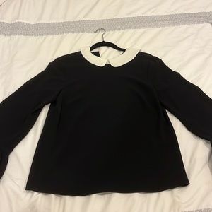 Cece bell sleeve collared blouse